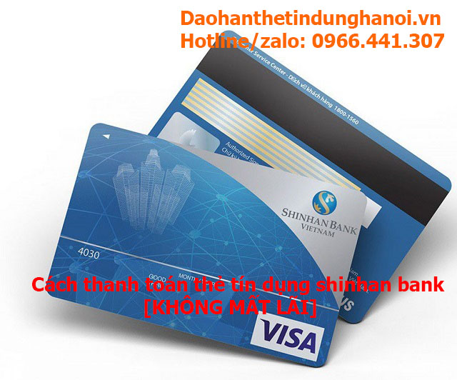 cách thanh toán thẻ tín dụng shinhan bank